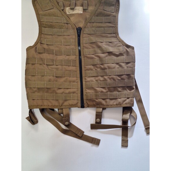 London Bridge Trading Co Molle Full Military Tactical Vest Load Bearing Brown - Picture 4 of 16